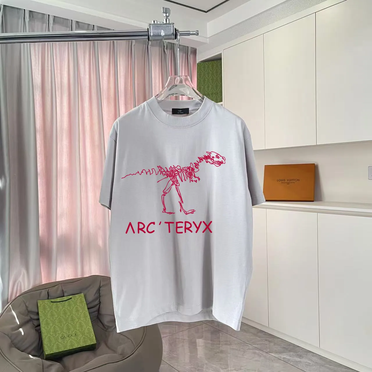 ARC'TERYX* 2025 New Arrival logo t g Same Style Size：S M L XL XXL ：Black Pink Blue Gray
